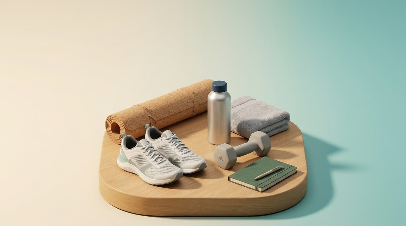 Fitness milestone scene